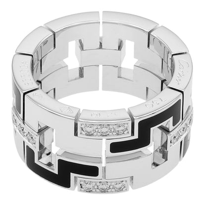 Exclusive Cartier 18K White Gold Diamond Le Baiser du Dragon Ring — Side View