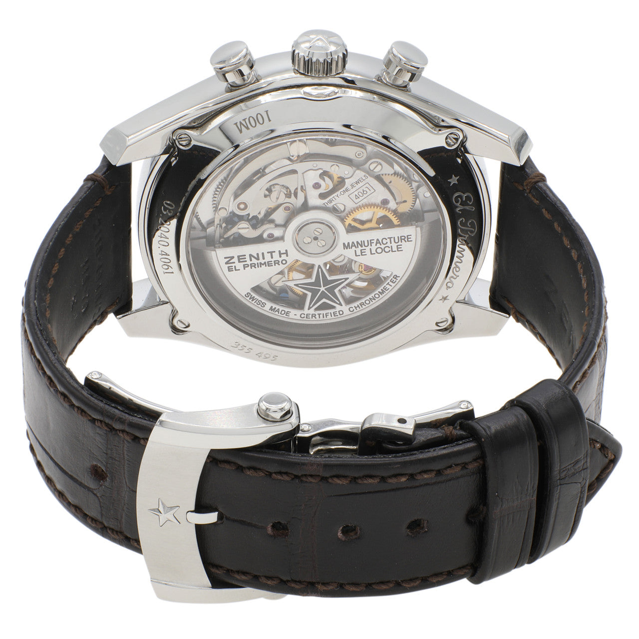 Exclusive Zenith Stainless Steel Chronomaster El Primero Open 03.2040.4061/01.C494 — Side View