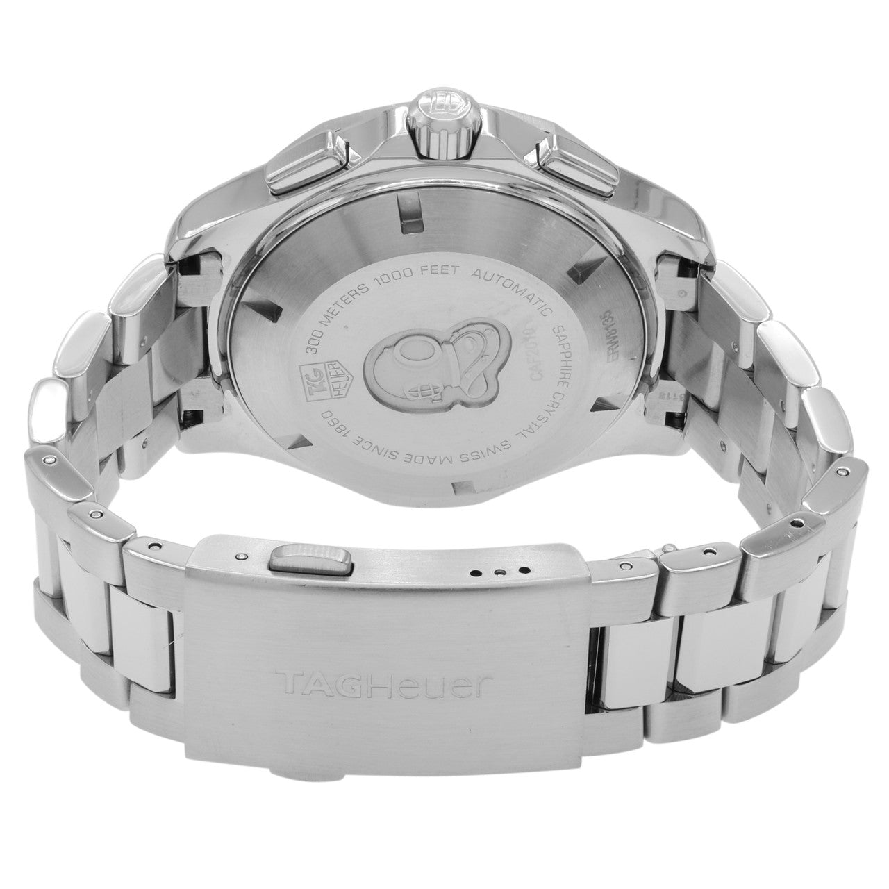 Exclusive Tag Heuer Stainless Steel Aquaracer CAF2010.BA0821 — Side View