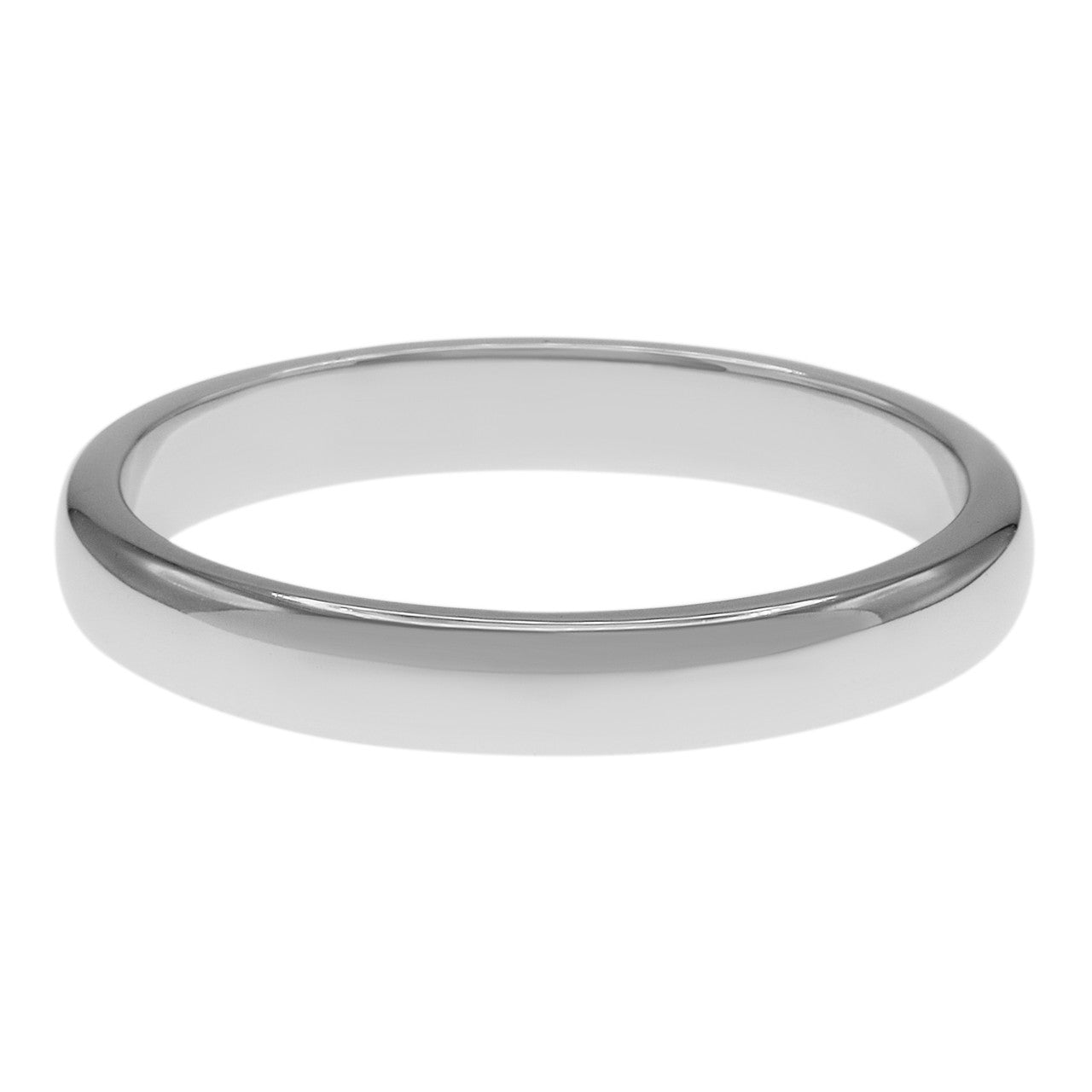 Exclusive Tiffany & Co. Platinum 3mm Wedding Band Ring — Side View