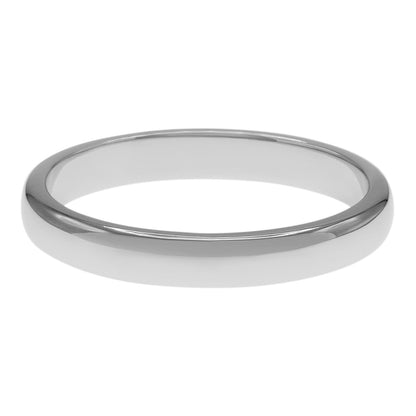 Exclusive Tiffany & Co. Platinum 3mm Wedding Band Ring — Side View