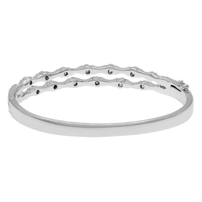Exclusive 18K White Gold 1.56 Carat Diamond Bracelet — Side View