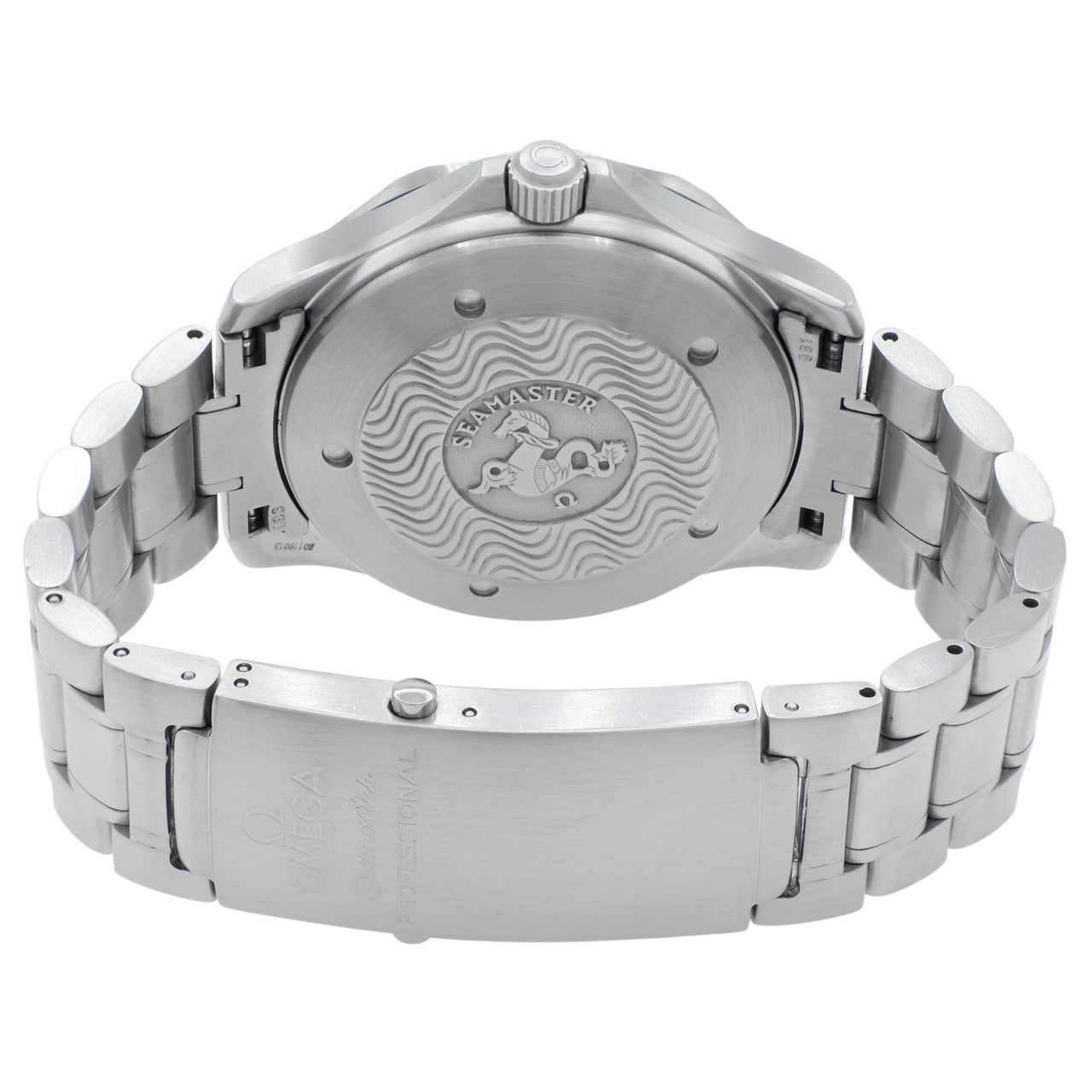 Exclusive Omega Stainless Steel Seamaster 300M GMT 2538.20.00 — Side View