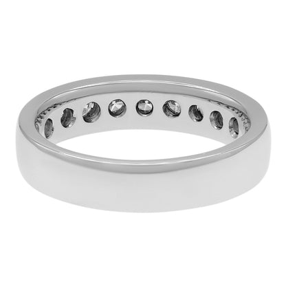 Exclusive 18K White Gold 0.90 Carat Diamond Ring — 8.25 — Back View