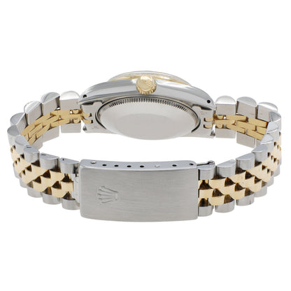 Exclusive Rolex 18K Yellow Gold Stainless Steel Datejust 31 68273 — Side View