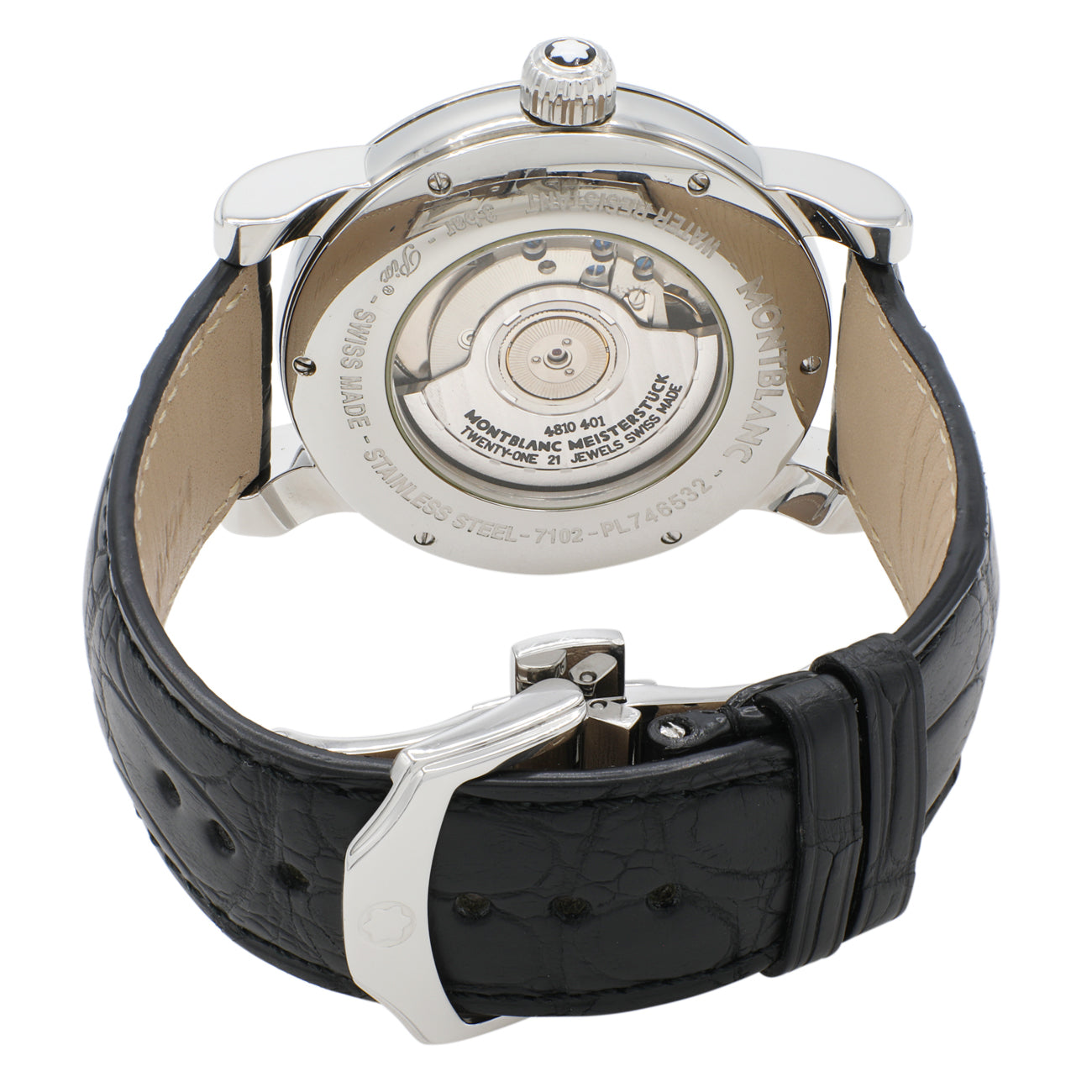 Exclusive Montblanc Stainless Steel Star Automatic 7102 — Side View
