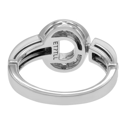 Exclusive Bulgari 18K White Gold Diamond Bvlgari Bvlgari Ring — Back View