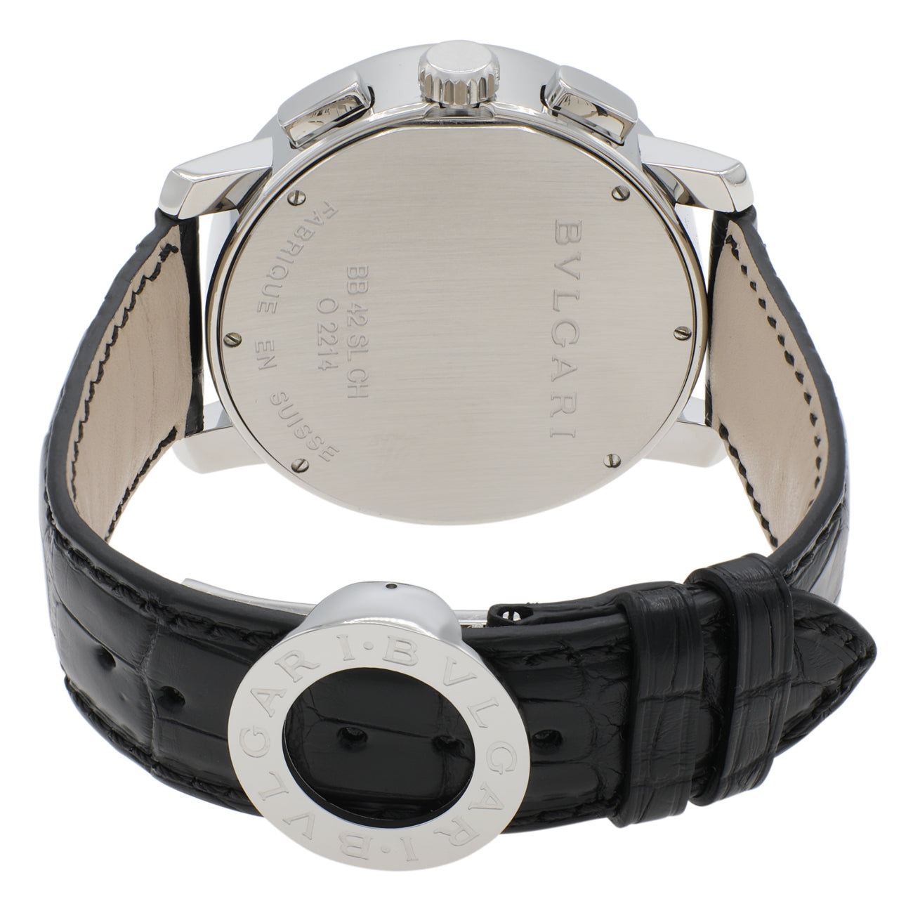 Exclusive Bulgari Stainless Steel Chronograph Automatic BB 42 SL CH — Side View