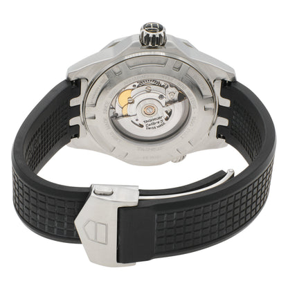 Exclusive Tag Heuer Stainless Steel 18K Rose Gold Aquaracer 500M WAJ2150 — Side View