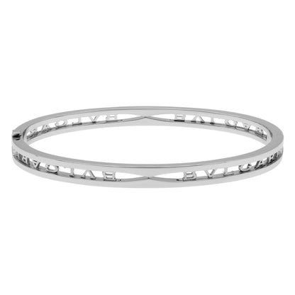 Exclusive Bulgari 18K White Gold B.zero1 Bracelet — Side View