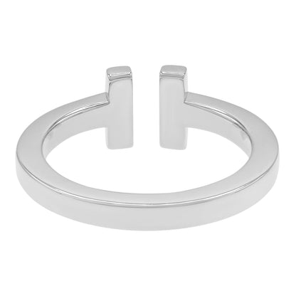 Exclusive Tiffany & Co. Sterling Silver T Square Ring — Side View