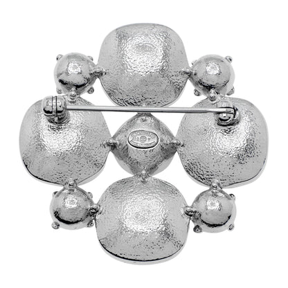Exclusive Chanel Crystal CC Brooch — Side View