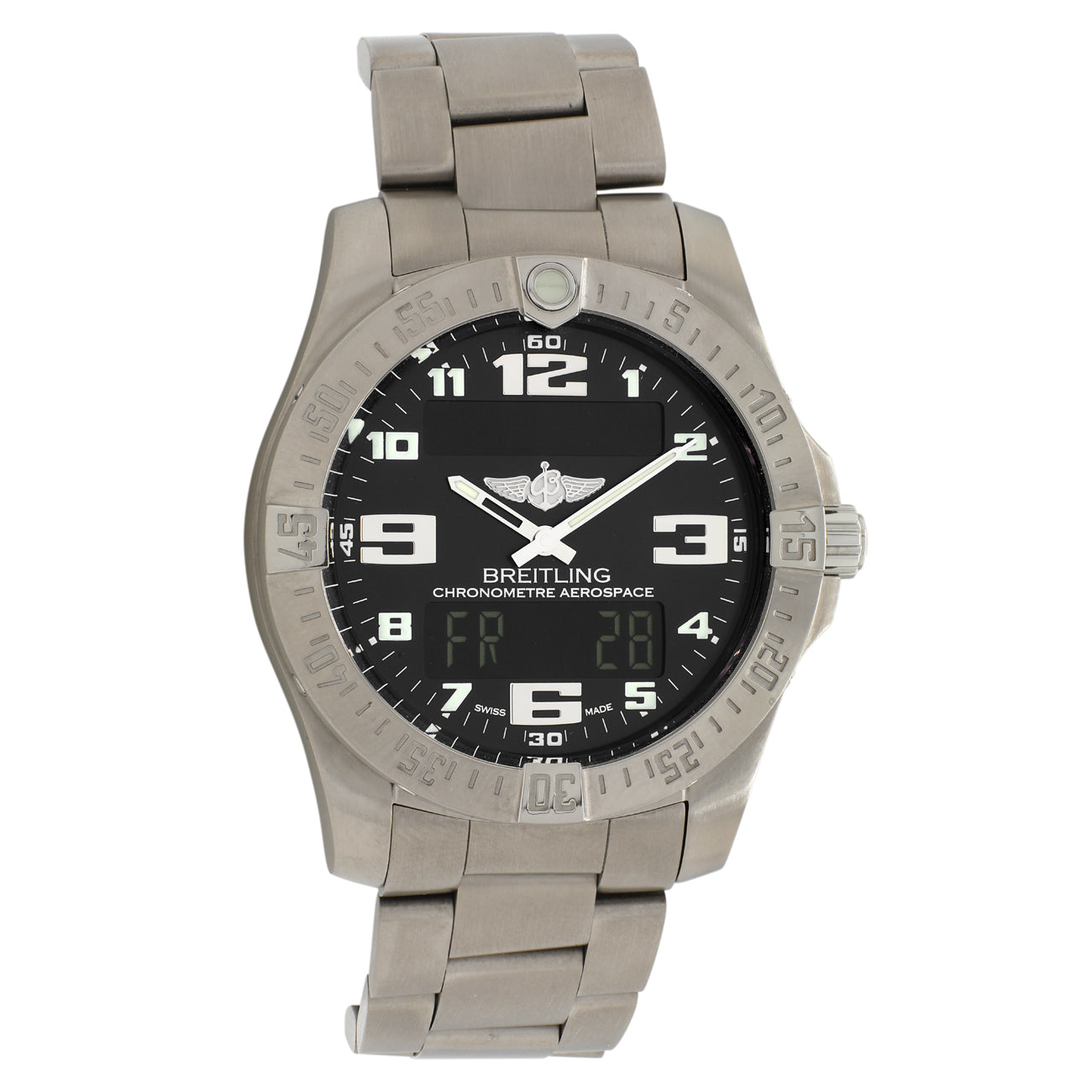 Exclusive Breitling Titanium Aerospace Evo E7936310/BC27 — Front View