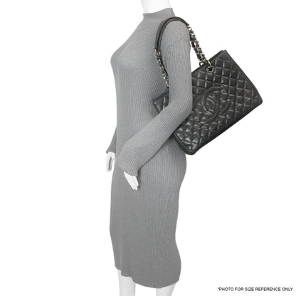 Exclusive Chanel Black Quilted Caviar Grand Shopping Tote GST — Alternate View 11