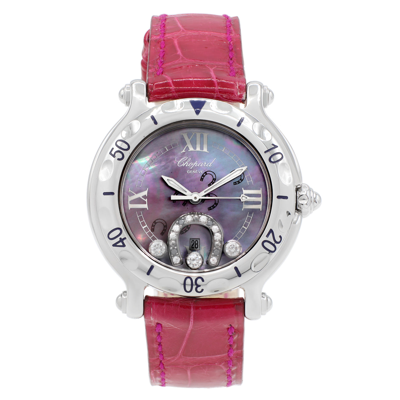 Exclusive Chopard Stainless Steel Happy Sport Watch 27/8423 — Front View