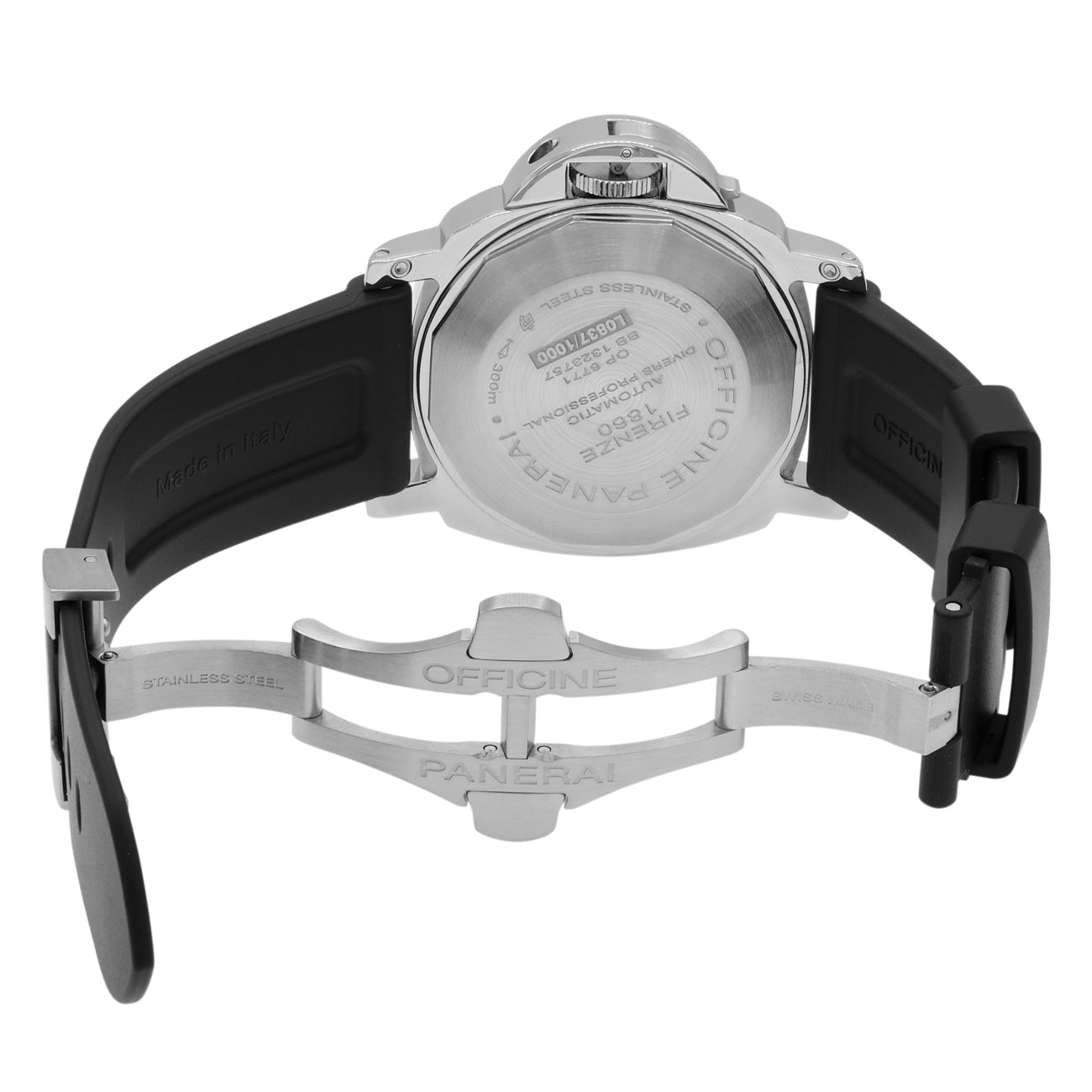Exclusive Panerai Stainless Steel Luminor Submersible PAM00024 — Top View