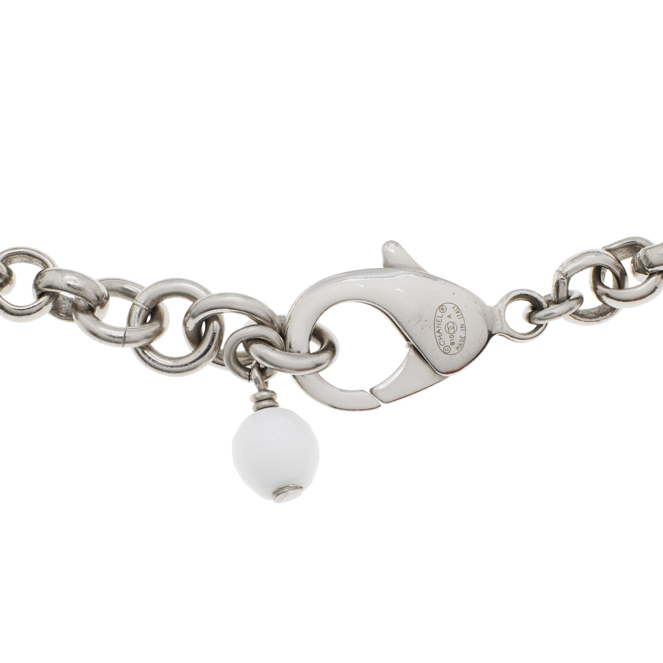Exclusive Chanel CC Crystal Charm Bracelet — Side View