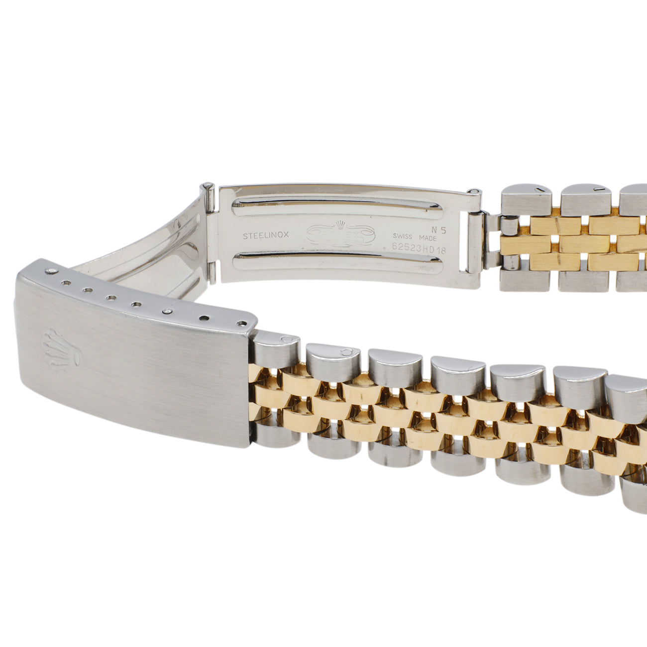 Exclusive Rolex 18K Yellow Gold Stainless Steel Datejust 31 68273 — Top View