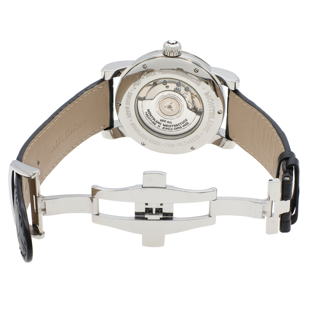 Exclusive Montblanc Stainless Steel Star Automatic 7102 — Top View