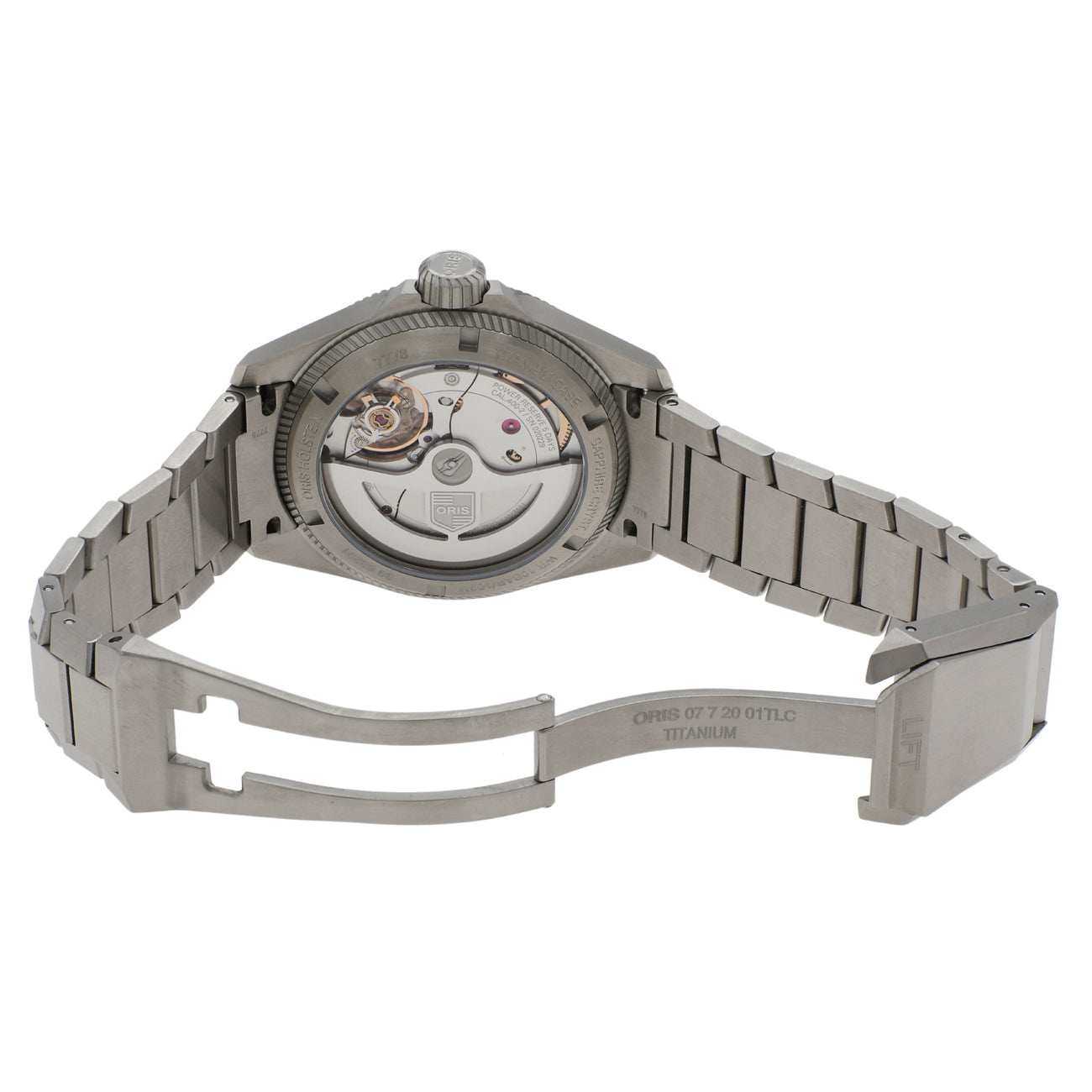 Exclusive Oris Titanium ProPilot X 01 400 7778 7155 — Top View