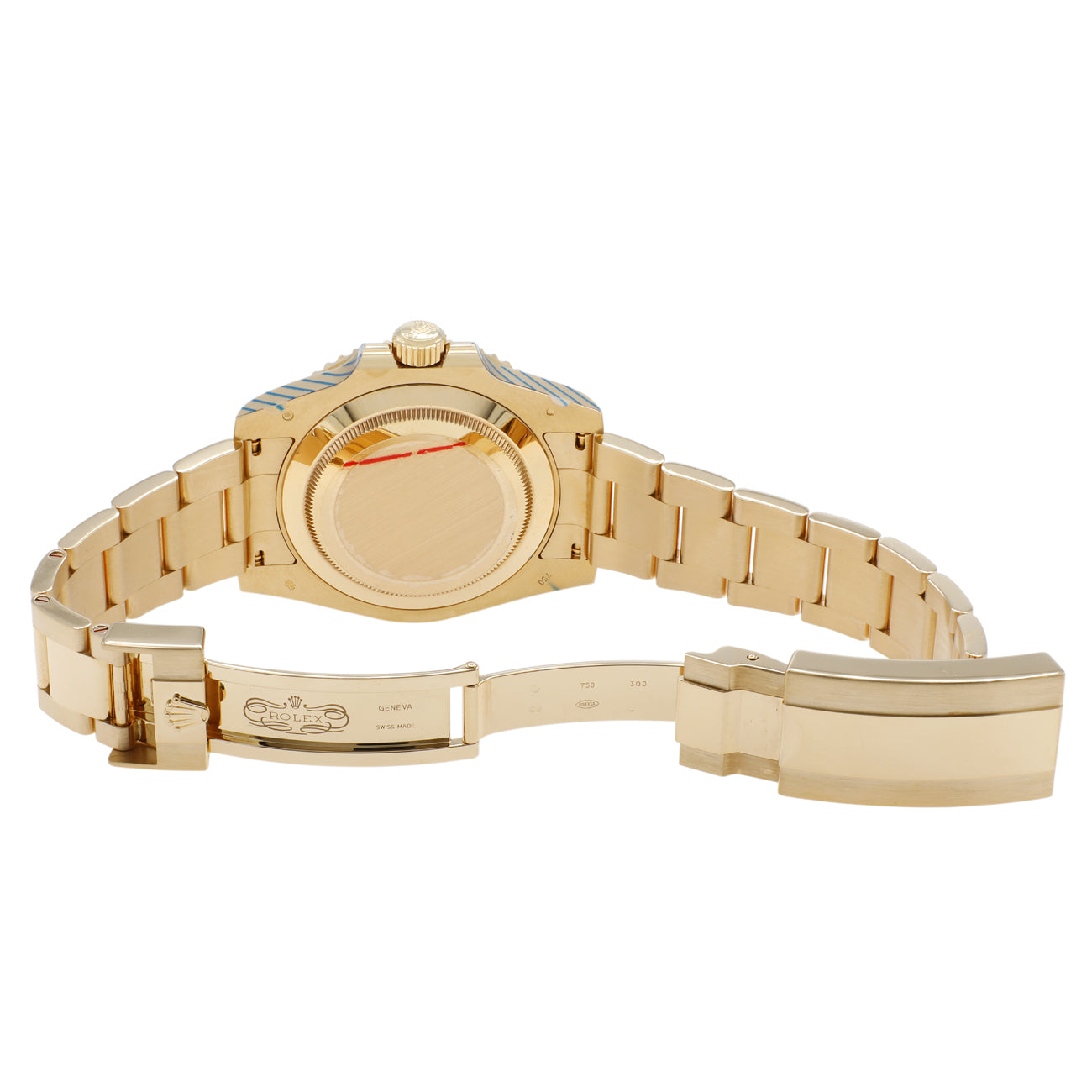 Exclusive Rolex 18K Yellow Gold Submariner Date 116618LB — Top View