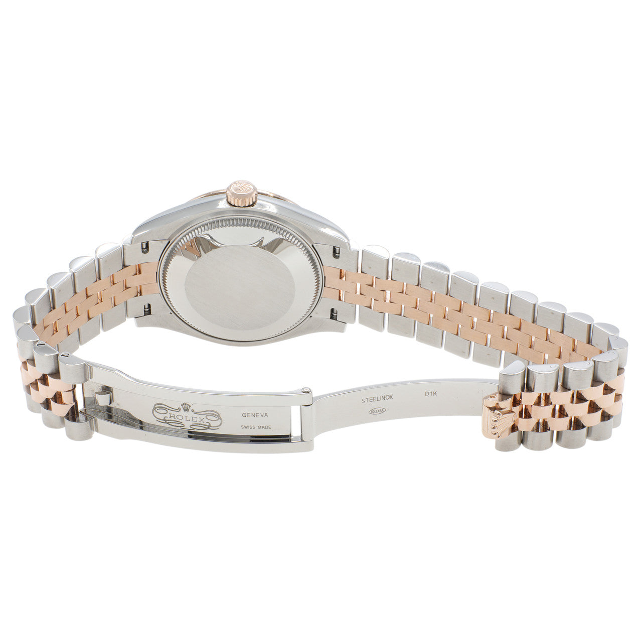 Exclusive Rolex 18K Everose Stainless Steel Datejust 31  278271 — Top View