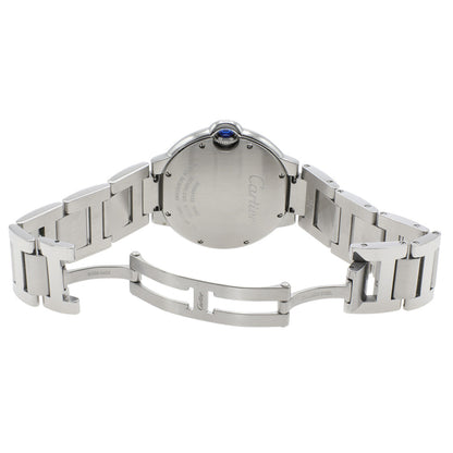 Exclusive Cartier Stainless Steel Ballon Bleu 36mm Quartz W69011Z4 — Top View