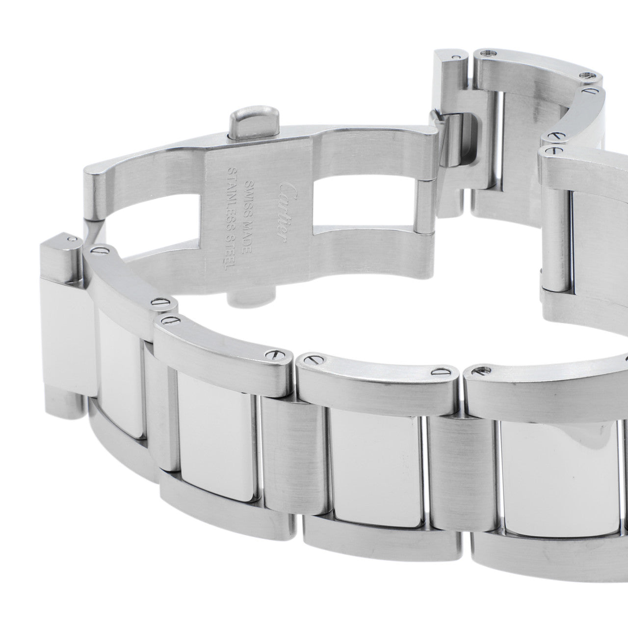 Exclusive Cartier Stainless Steel Calibre de Cartier W7100016 — Top View