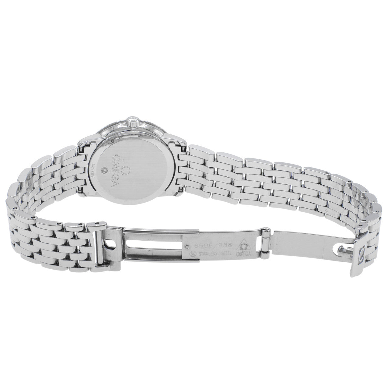 Exclusive Omega Stainless Steel De Ville Prestige Quartz 413.15.27.60.05.001 — Top View