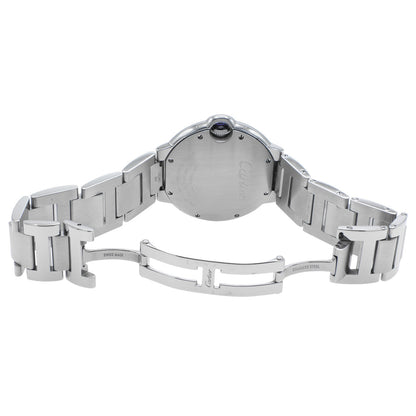 Exclusive Cartier Stainless Steel Ballon Bleu 36mm Quartz  W69011Z4 — Top View