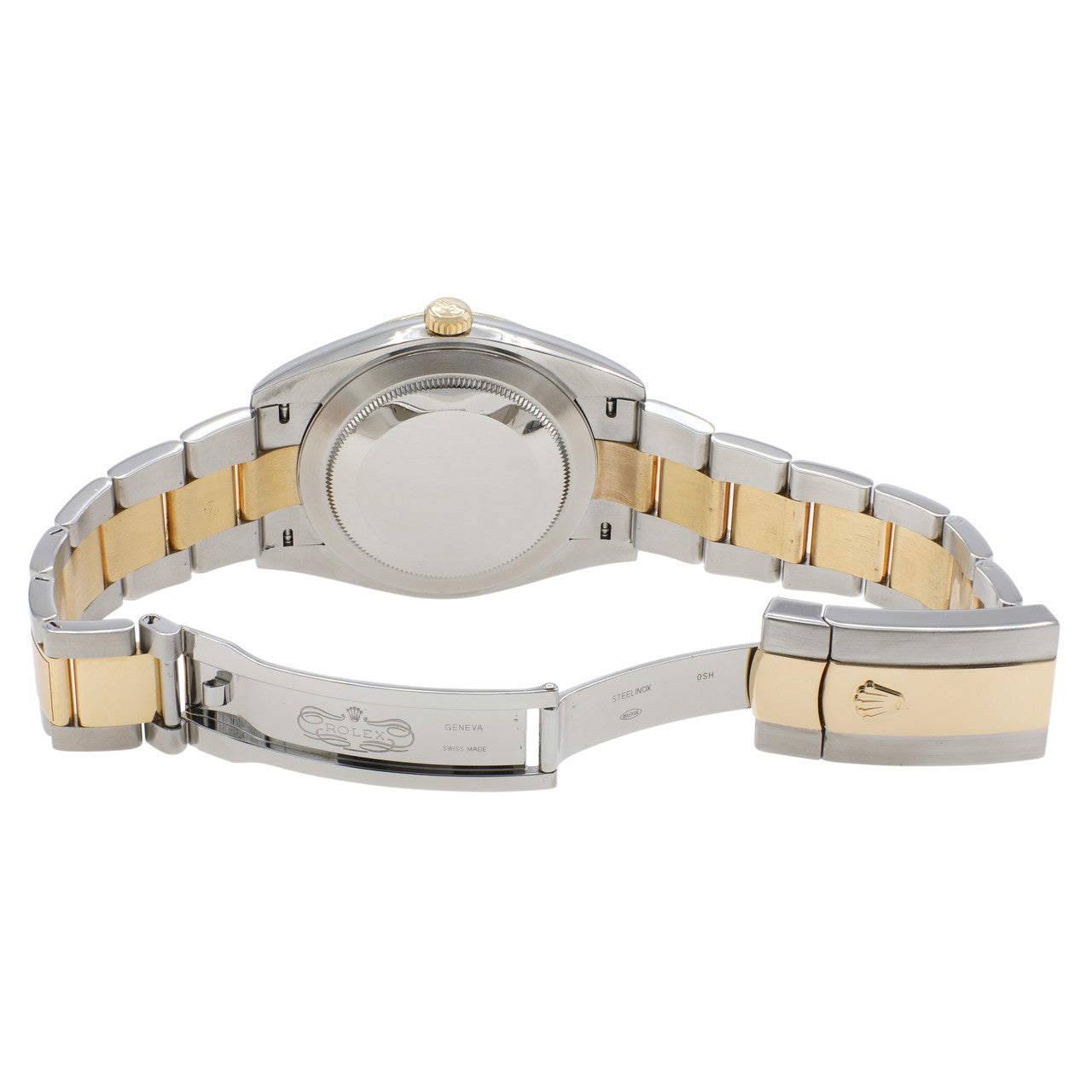 Exclusive Rolex 18K Yellow Gold Stainless Steel Datejust 41 126333 — Top View