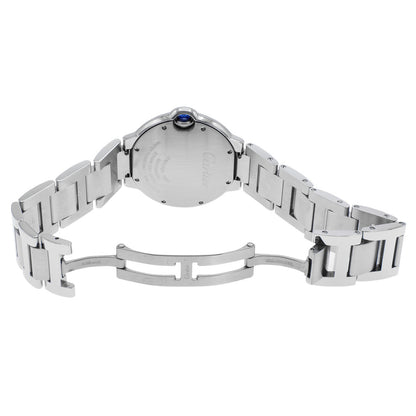 Exclusive Cartier Stainless Steel Ballon Bleu 36mm Automatic W6920046 — Top View