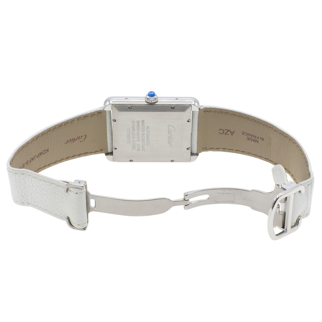 Exclusive Cartier Stainless Steel Tank Solo XL Automatic W5200027 — Top View