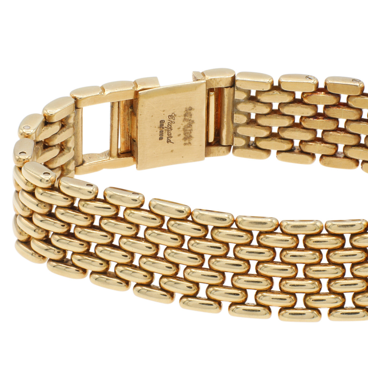Exclusive Chopard 18K Yellow Gold Happy Diamond Watch — Top View