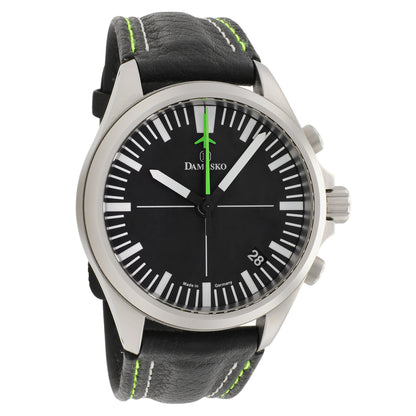 Exclusive Damasko Stainless Steel Chronograph DC72 — Front View