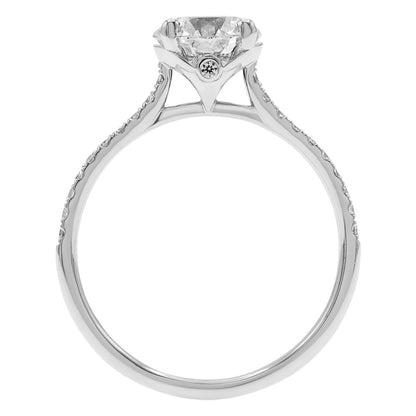 Exclusive 18K White Gold 1.52 Carat Diamond Ring — 6.25 — Side View