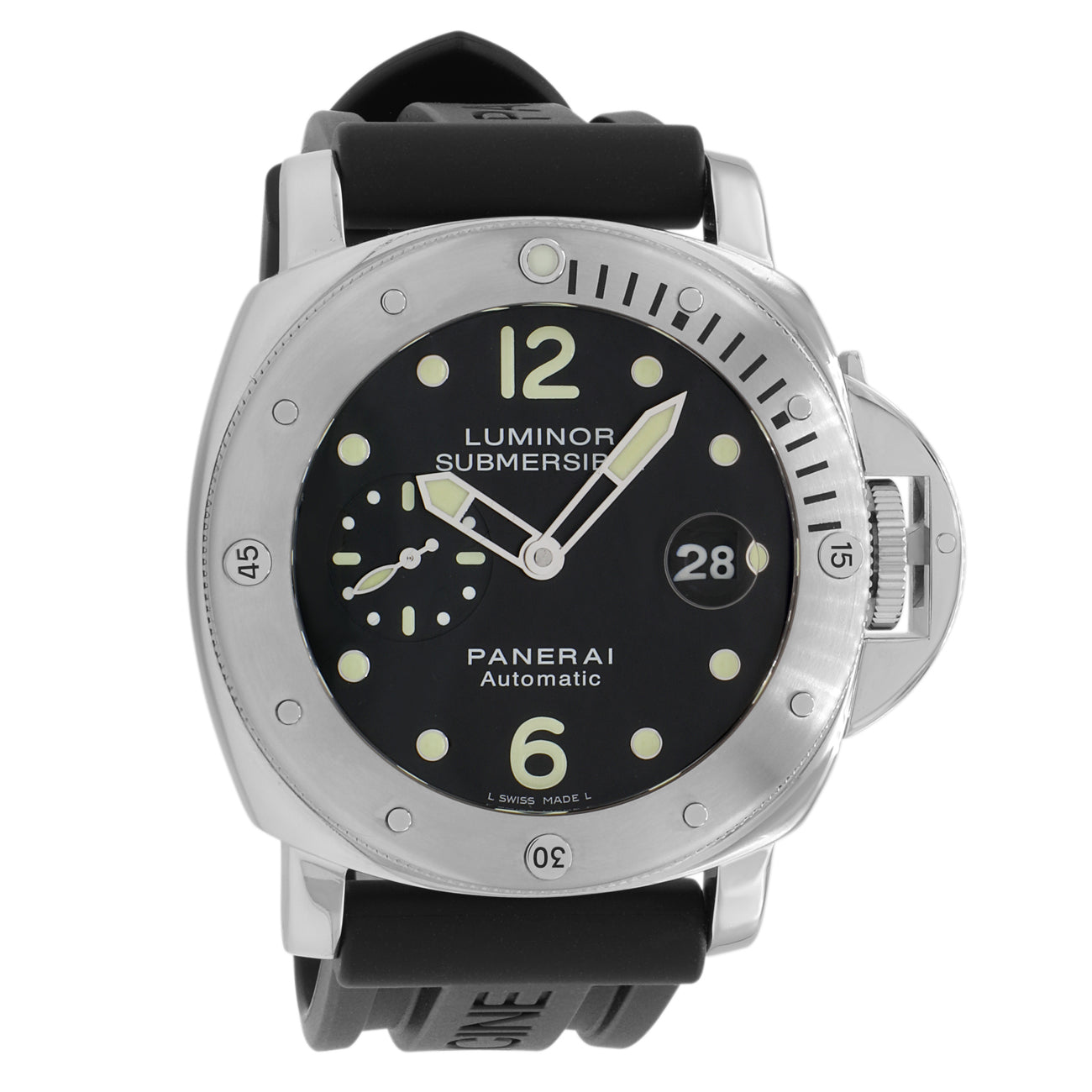 Exclusive Panerai Stainless Steel Luminor Submersible PAM00024 — Front View