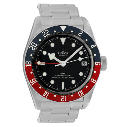 Exclusive Tudor Stainless Steel Black Bay GMT 79830RB — Front View