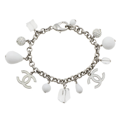 Exclusive Chanel CC Crystal Charm Bracelet — Front View