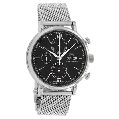 Exclusive IWC Stainless Steel Portofino Chronograph IW391010 — Front View