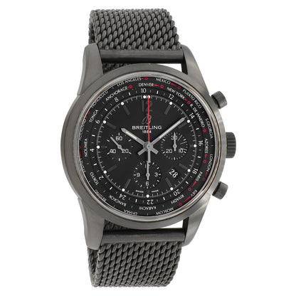 Exclusive Breitling PVD Stainless Steel Transocean Unitime Pilot MB0510U6 — Front View