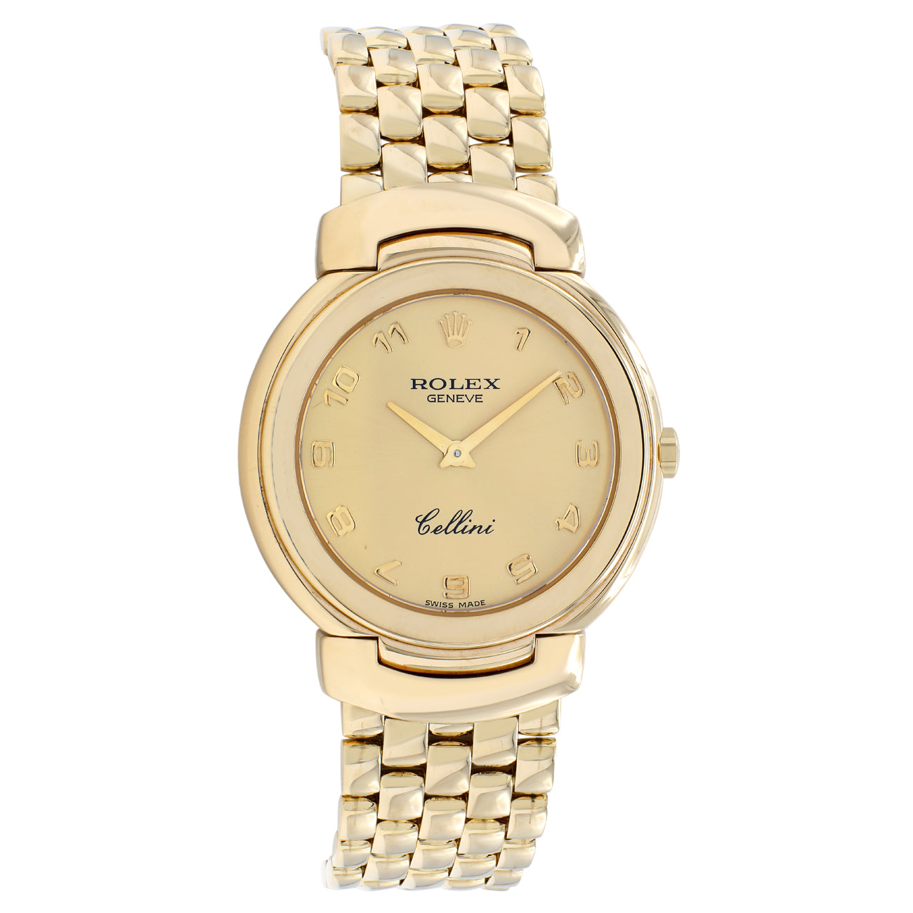 Exclusive Rolex 18K Yellow Gold Cellini 6622 — Front View