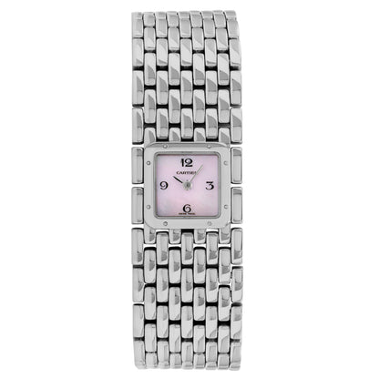 Exclusive Cartier Stainless Steel Panthere Ruban 2420 — Front View