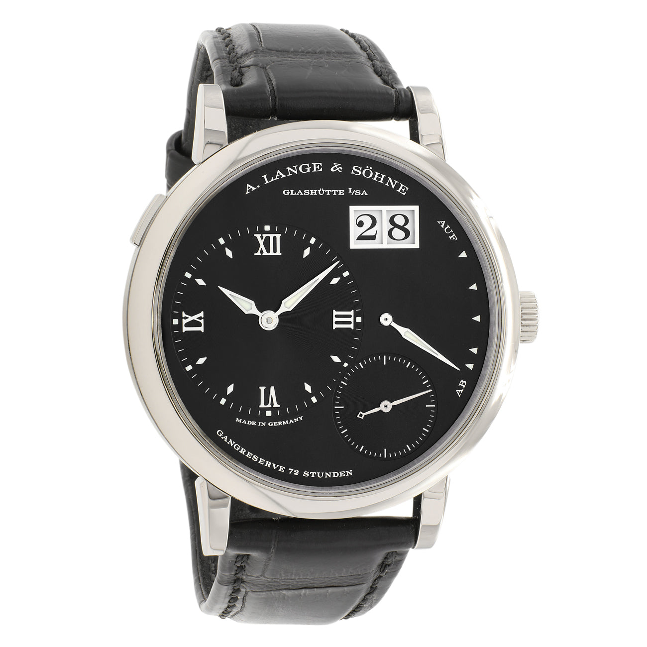 Exclusive A. Lange & Sohne Grand Lange 1 117.028 — Front View