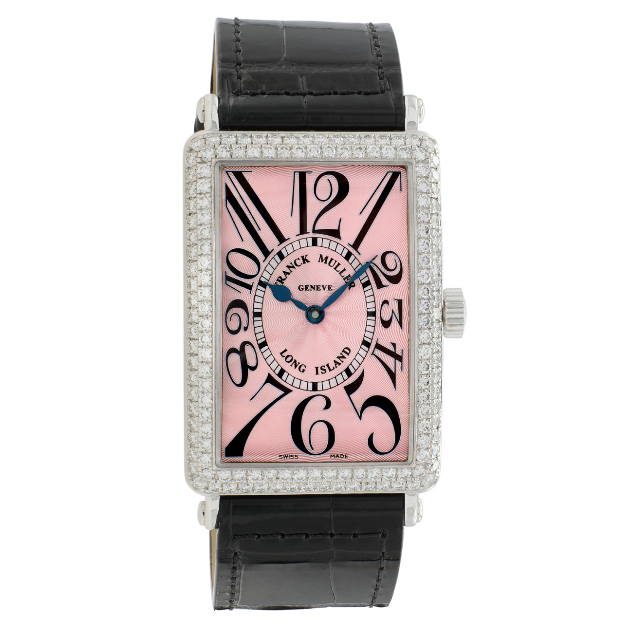 Exclusive Franck Muller 18K White Gold Diamond Long Island 1000 SC D — Front View