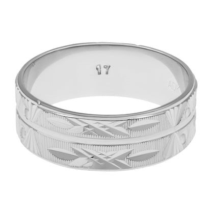 Exclusive Platinum Band Ring — Front View