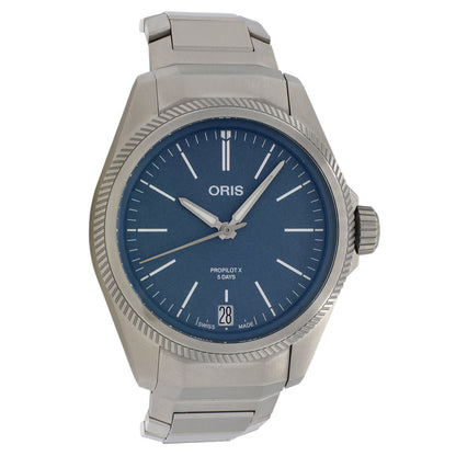 Exclusive Oris Titanium ProPilot X 01 400 7778 7155 — Front View