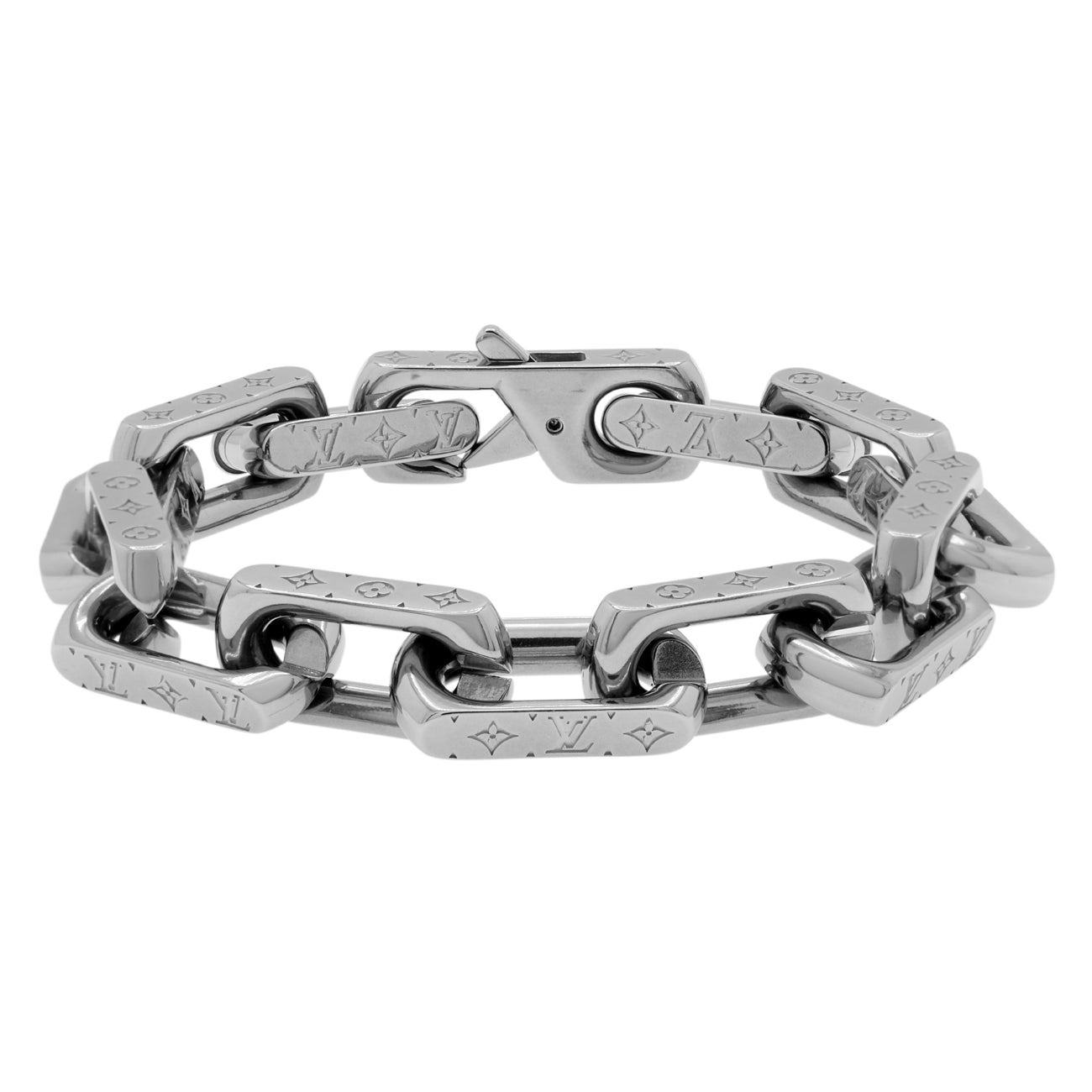 Exclusive Louis Vuitton Monogram Chain Bracelet — Front View