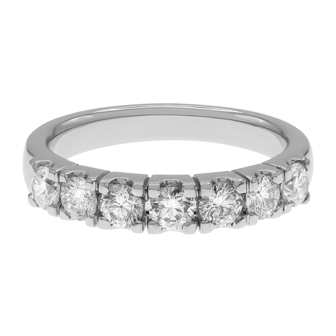 Exclusive Platinum 0.70 Carat Diamond Ring — 4.5 — Front View