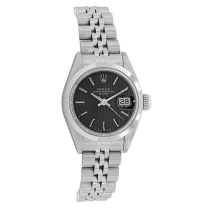 Exclusive Rolex Stainless Steel Oyster Perpetual Date 69160 — Front View